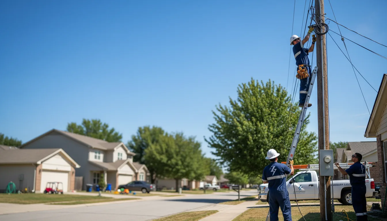 Residential electrician providing installation services in Gibson, GA